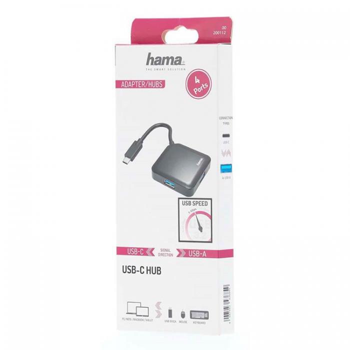 Hama - HAMA Hub USB-C 4x Portar 5 Gbit/s