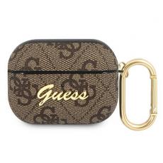 Guess - Guess 4G Script Metal Collection Skal AirPods Pro - Brun