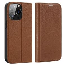 Dux Ducis - Dux Ducis iPhone 14 Pro Max Plånboksfodral Skin X2 - Brun