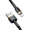 BASEUS - Baseus Cafule lightning kabel QC 3.0 1.5A 2M Svart-guld