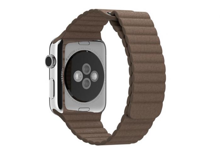 UTGATT5 - Magnetisk Watchband till Apple Watch 42mm - Brun