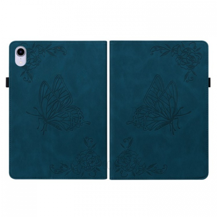A-One Brand - iPad mini 6 (2021) Fodral Imprinted Butterfly Flower - Bl
