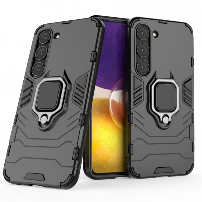 A-One Brand - Galaxy S23 Skal Ringhllare Armor Magnetic - Svart