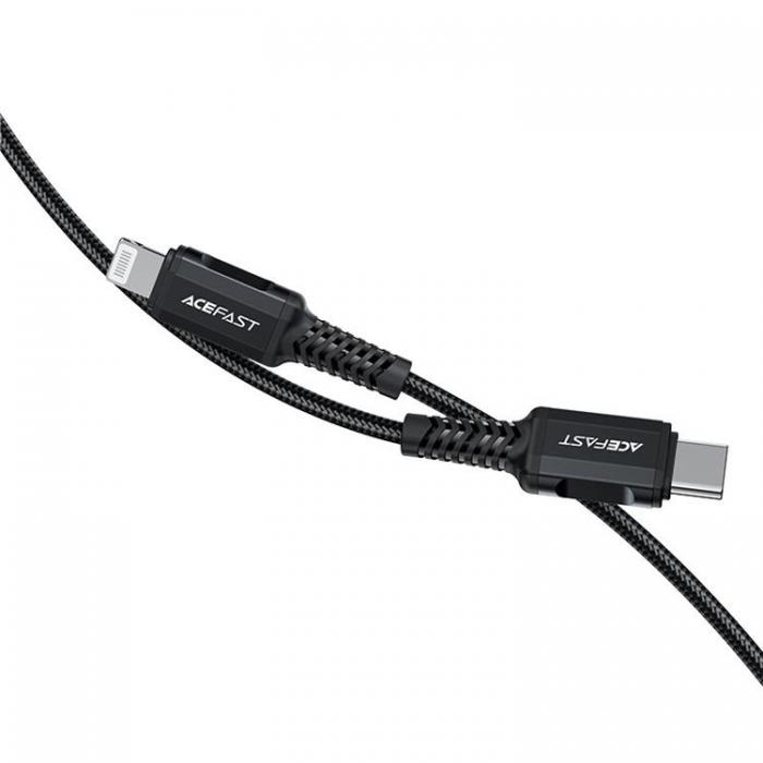 Acefast - Acefast MFI USB Typ-C Till Lightning Kabel 30W 1.8m - Svart