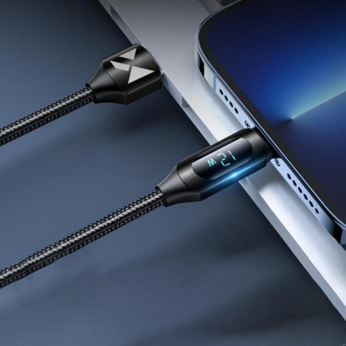 Wozinsky - Wozinsky USB A Till Lightning Kabel (1m) - Svart