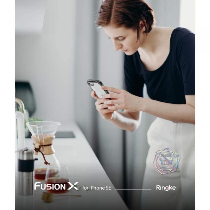 UTGATT5 - RINGKE Fusion mobilskal till iPhone 7/8/SE 2020 Smoke Black