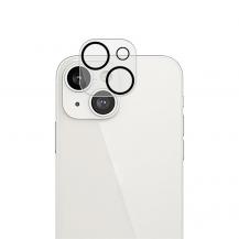 Mocolo - Mocolo iPhone 15 Plus Kameralinsskydd Härdat Glas Silk Printing HD