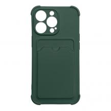 A-One Brand - Armor iPhone 13 Mini Skal med Korthållare - Grön