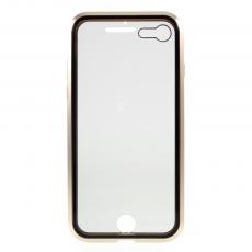 A-One Brand - Magnetisk Metal skal med Härdat Glas iPhone 7/8/SE 2020 - Guld