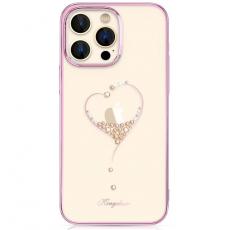 Kingxbar - Kingxbar iPhone 14 Pro Max Skal Wish - Rosa Crystals