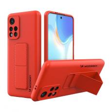 Wozinsky - Wozinsky Xiaomi Redmi 10 4G (2021/2022) Skal Kickstand Silicone - Röd