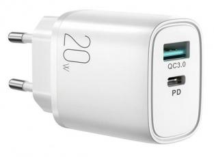 Joyroom - Joyroom Fast Väggladdare 20W USB-A Till USB-C - Vit