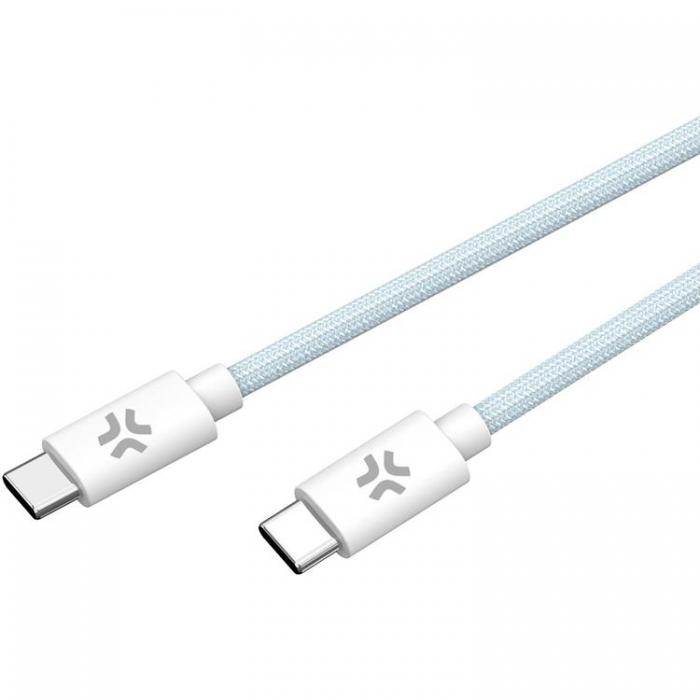 Celly - CELLY USB-C - USB-C Kabel 60W 1.5m - Ljusbl