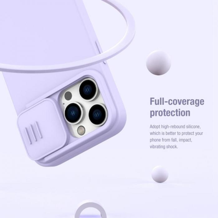 Nillkin - Nillkin iPhone 14 Pro Max Skal Magsafe Magnetic - Lila