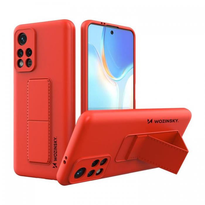 Wozinsky - Wozinsky Xiaomi Redmi 10 4G (2021/2022) Skal Kickstand Silicone - Rd