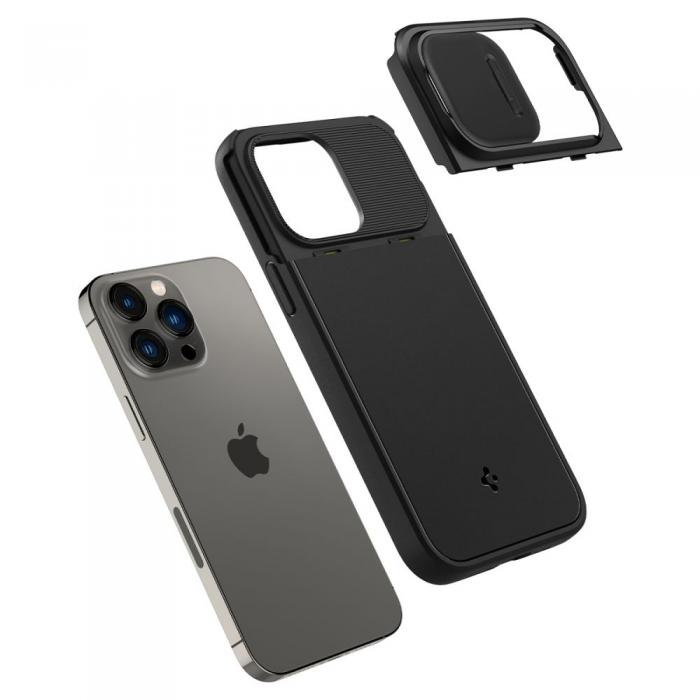 Spigen - Spigen iPhone 14 Pro Magsafe Skal Optik Armor - Svart