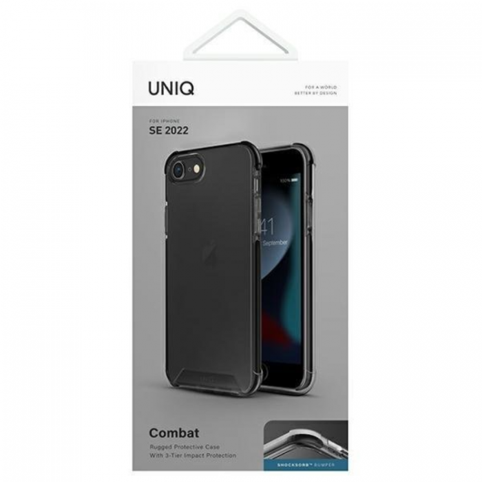 UNIQ - UNIQ iPhone 7/8/SE (2020/2022) Skal Etui Combat - Svart