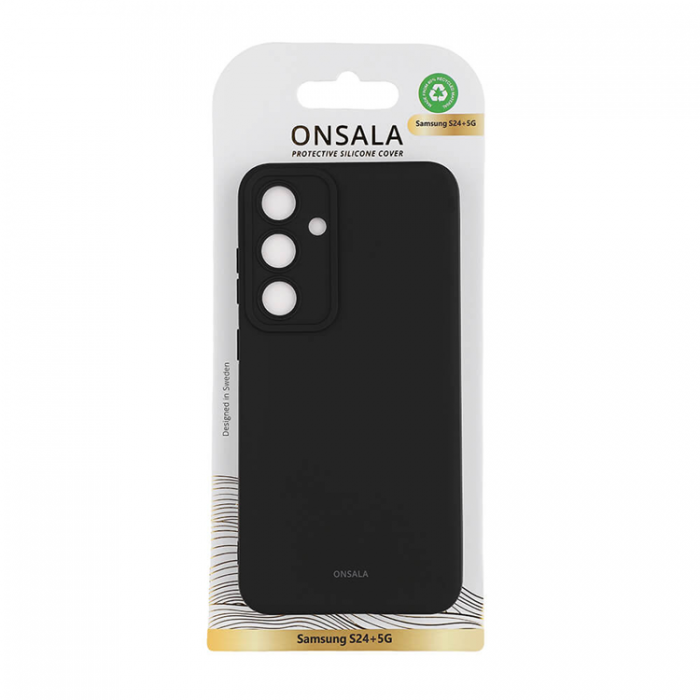 Onsala - Onsala Galaxy S24 Plus Mobilskal Silikonknsla - Svart
