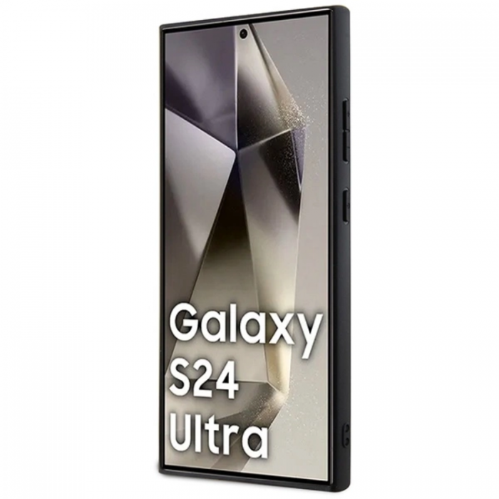 Guess - Guess Galaxy S24 Ultra Mobilskal 4G Big Metal Logo - Bl