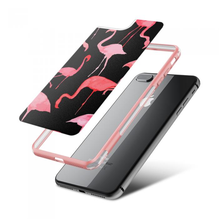 UTGATT5 - Fashion mobilskal till Apple iPhone 8 Plus - Flamingo