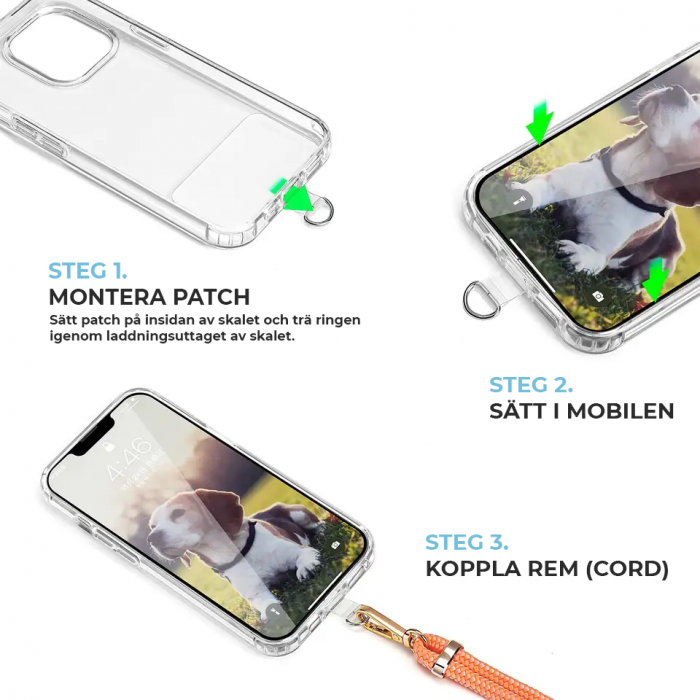 Boom of Sweden - Boom OnePlus 9 Skal med Halsband - Rosa