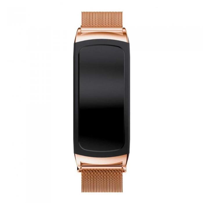 UTGATT5 - Tech-Protect Milaneseband Samsung Gear Fit 2/2 Pro Rose Guld