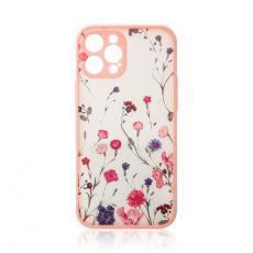 A-One Brand - iPhone 12 Pro Max Skal Flower Design - Rosa