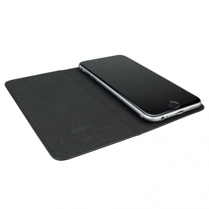 UTGATT5 - CASEual LeatherSlim fr iPhone 6/6s av premium lder - Italian Black