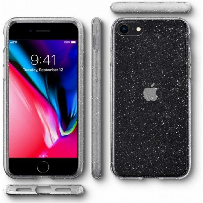 UTGATT1 - Spigen Liquid Crystal Skal iPhone 7/8/SE (2020/2022) - Glitter Crystal