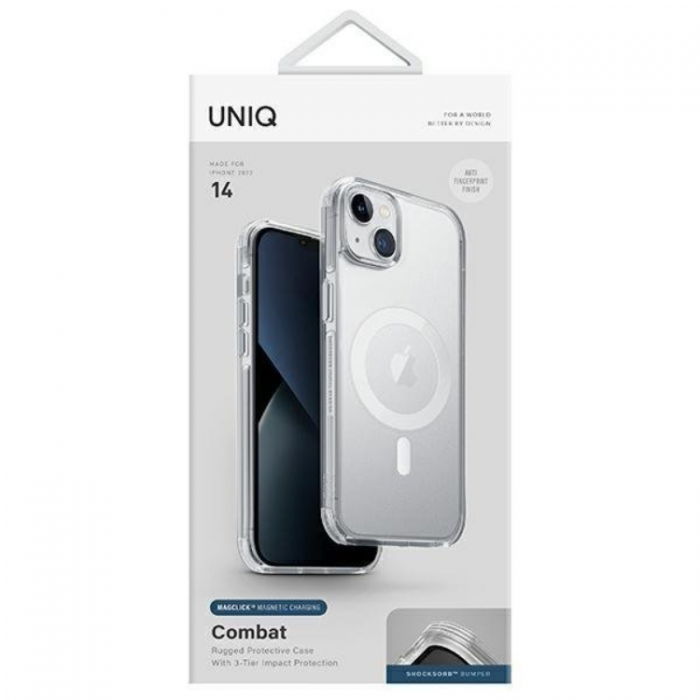 UNIQ - UNIQ iPhone 14 Skal MagSafe Combat - Transparent