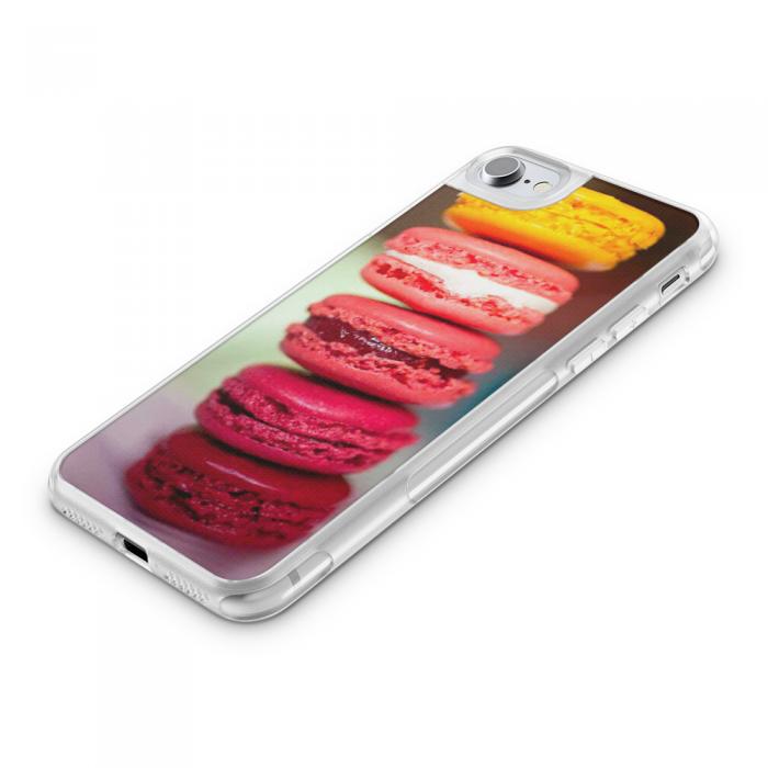 UTGATT5 - Fashion mobilskal till Apple iPhone 8 Plus - Macarons - Rosa