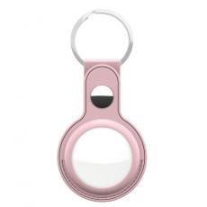 KeyBudz - Keybudz Nyckelring i Läder För AirTag - Rosa