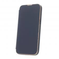 OEM - iPhone 14 Pro Navyblå Smart Fodral med Guldram