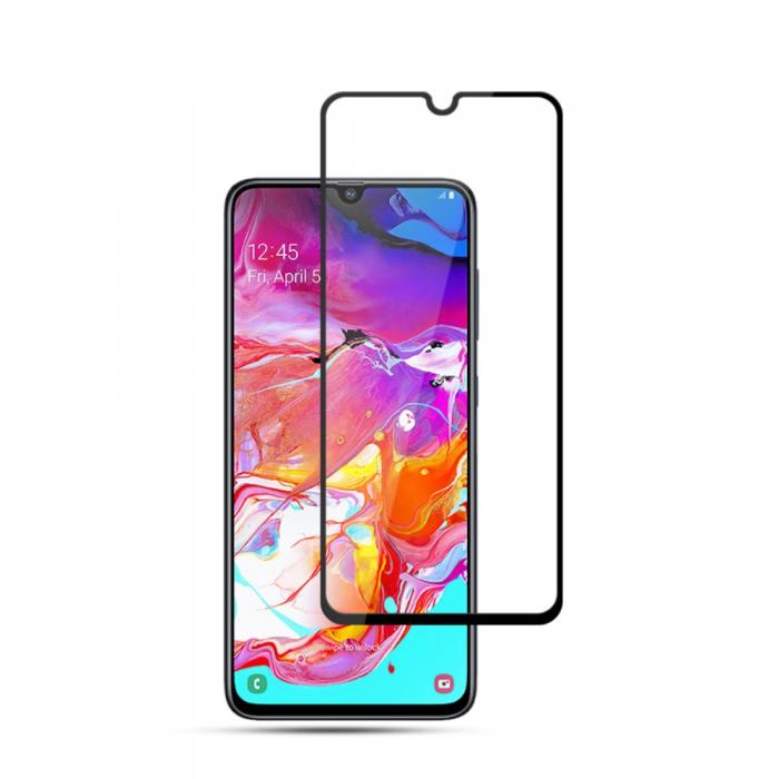 Mocolo - Mocolo Hrdat Glas Skrmskydd till Samsung Galaxy A70 - Svart