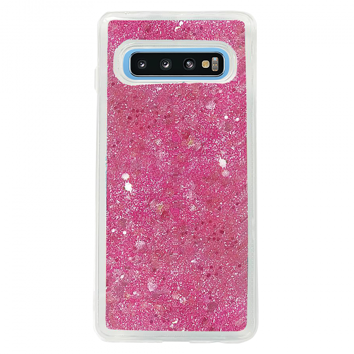 UTGATT1 - Glitter Skal till Samsung Galaxy S10e - Rosa