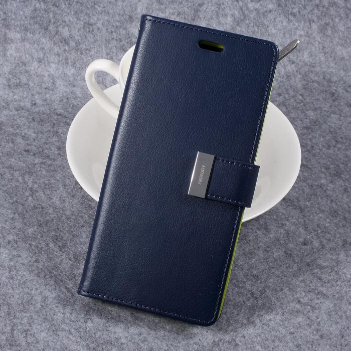 UTGATT5 - Mercury Rich Diary Plnboksfodral till Samsung Galaxy S8 Plus - Bl