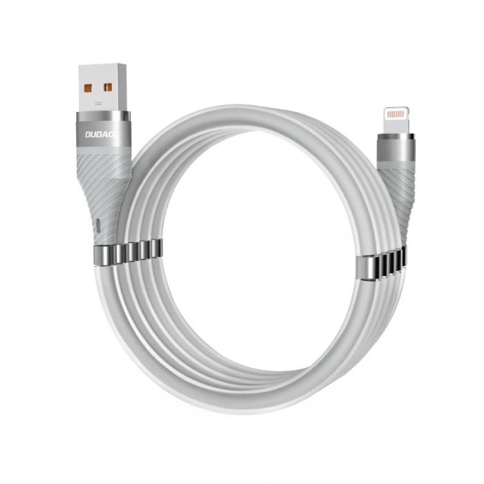 UTGATT4 - Dudao self-organizing magnetisk USB lightning Kabel 5 A 1 m Gr