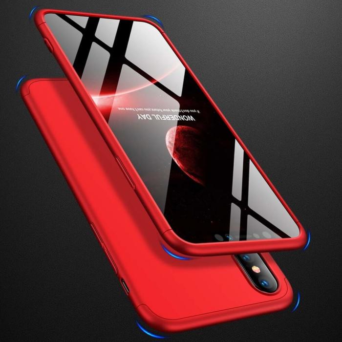 UTGATT4 - GKK 360 Protection Fram bak skal iPhone XS Max Rd logo hole