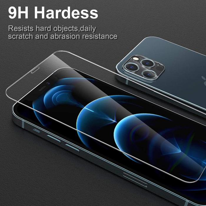 A-One Brand - iPhone 12 Pro Max [4-PACK] 2 X Kameralinsskydd Glas + 2 X Hrdat glas