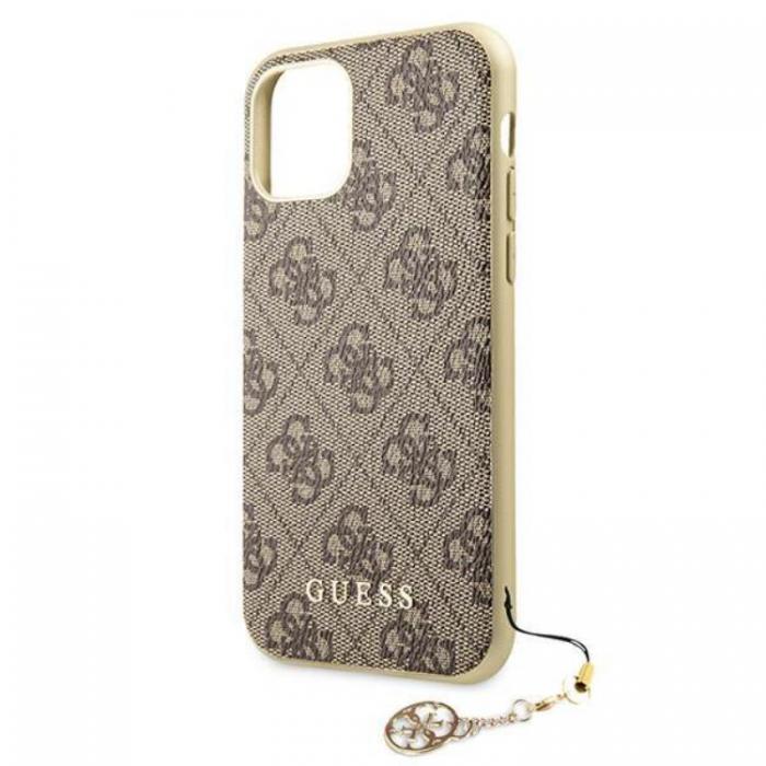 Guess - Guess iPhone 11/XR Mobilskal 4G Charms Collection - Brun