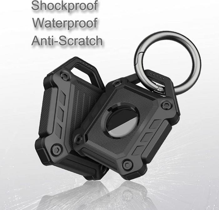 A-One Brand - Airtag Skal Shock-Proof Armor - Svart