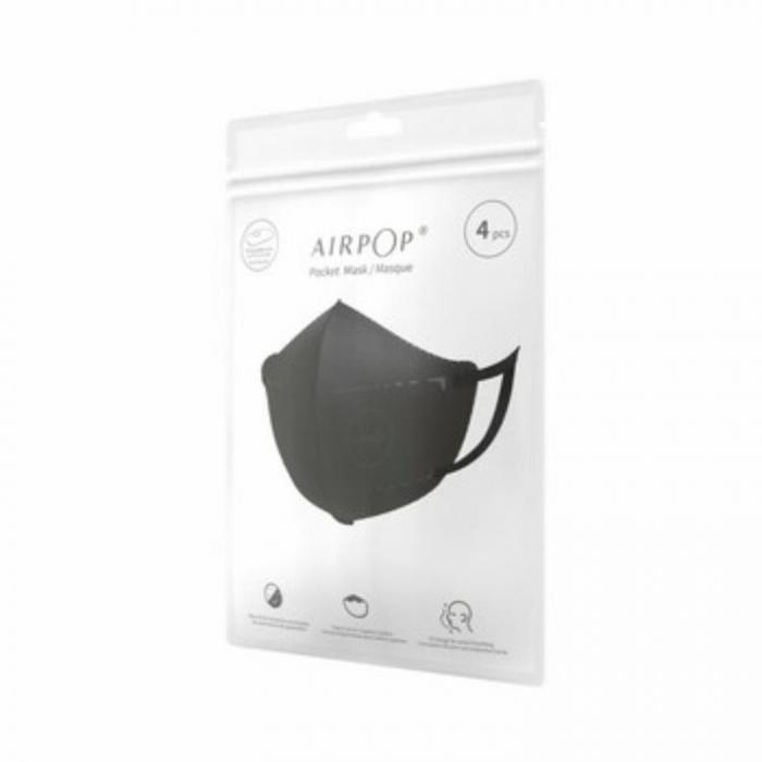 UTGATT5 - AirPOP Pocket Mask NV (4pcs) - Svart