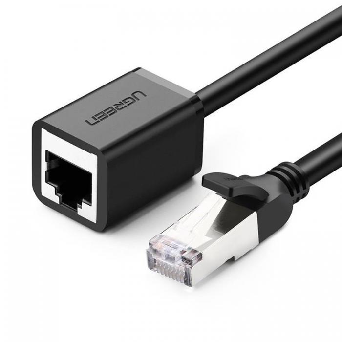 Ugreen - Ugreen RJ45 Frlngning Ethernet Cat 6 FTP Kabel 5m - Svart