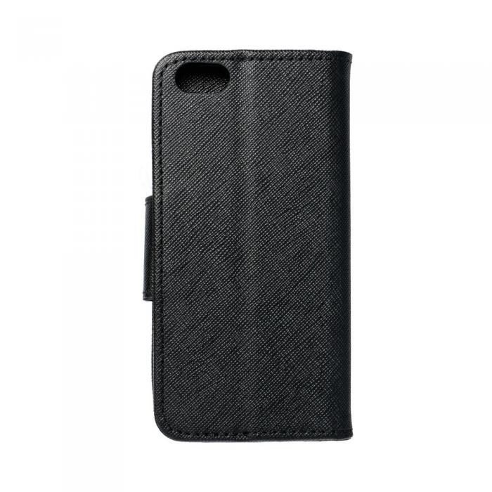 A-One Brand - iPhone 5/5S/SE Plnboksfodral Fancy Eco Lder - Svart