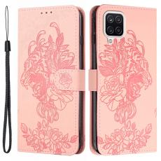 A-One Brand - Tiger Flower Plånboksfodral till Galaxy A22 4G - Rosa