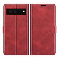 A-One Brand - Folio Flip Läder Plånboksfodral Google Pixel 6 - Röd