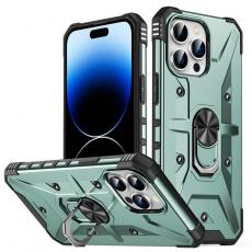 A-One Brand - iPhone 14 Pro Skal Ringhållare Armor - Mörkgrön