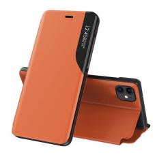 Ruhtel - Eco Läder View Fodral iPhone 13 Mini - Orange