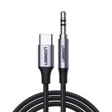 Ugreen - Ugreen Audio 3.5 mm Mini jack Typ-C Kabel 1m - Svart