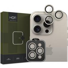 Hofi - Hofi iPhone 15 Pro Max/15 Pro Kameralinsskydd Härdat glas - Titanium